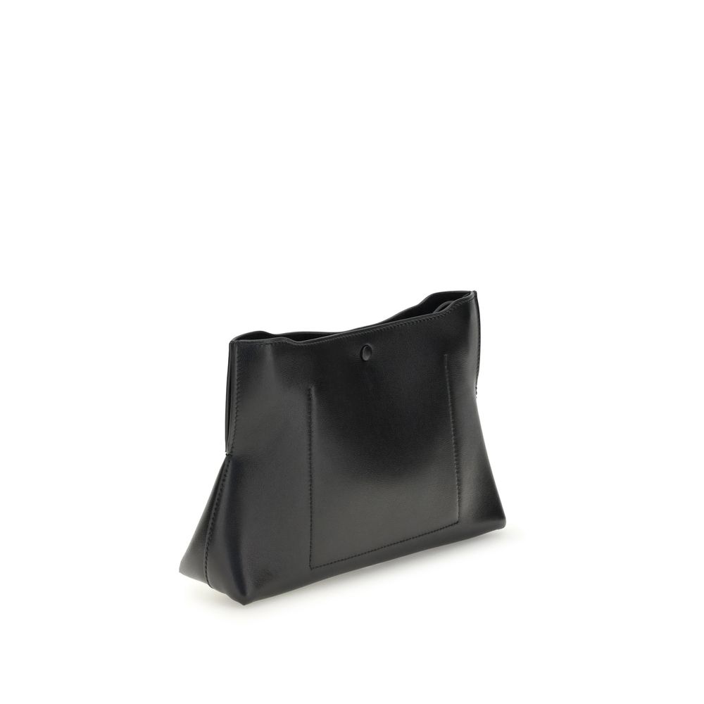 Black Calf Leather Bos Taurus Clutch Bag