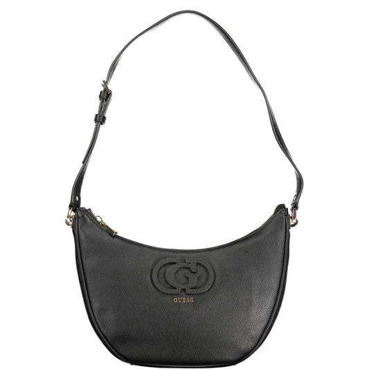 Black Polyethylene Women Handbag