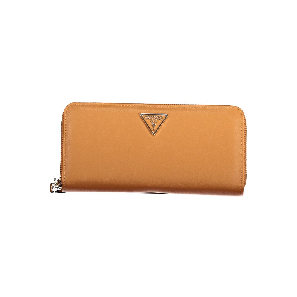 Brown Polyethylene Women Wallet