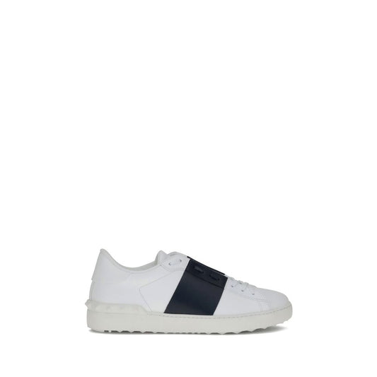 White Calf Leather Bos Taurus Low Top Sneakers