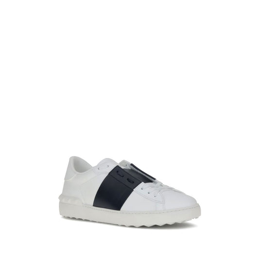 White Calf Leather Bos Taurus Low Top Sneakers