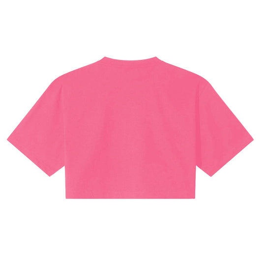 Fuchsia Cotton Women T-Shirt