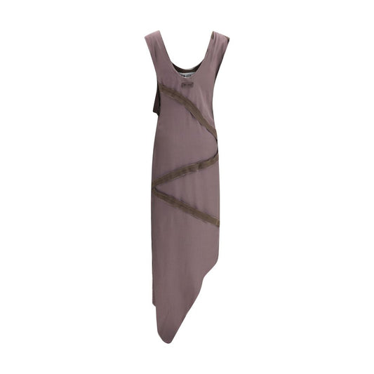 Brown Viscose Casual Dress