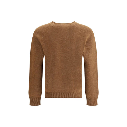 Brown Fleece Wool Sweatshirt