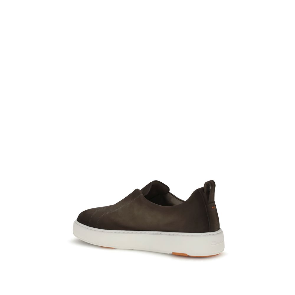 Brown Rubber Low Top Sneakers
