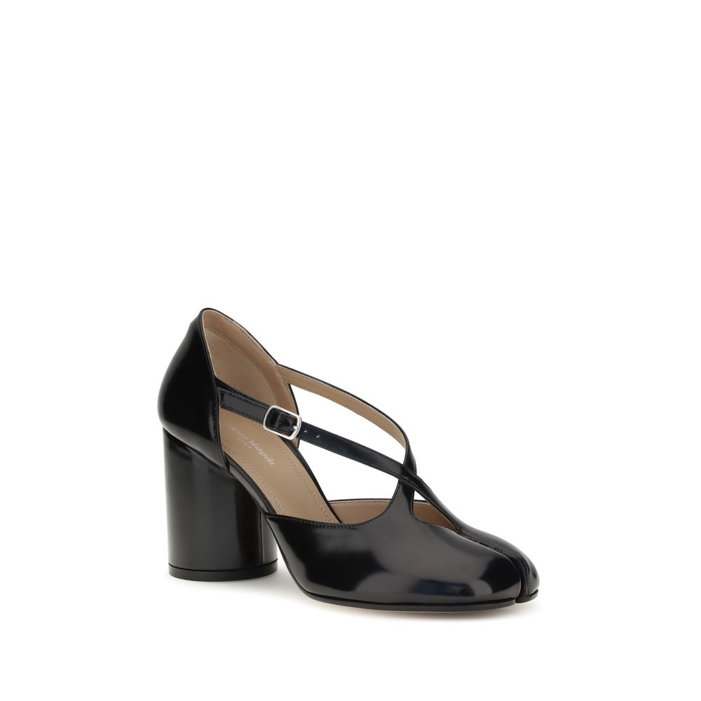 Black Calf Leather Bos Taurus High Heel Pumps