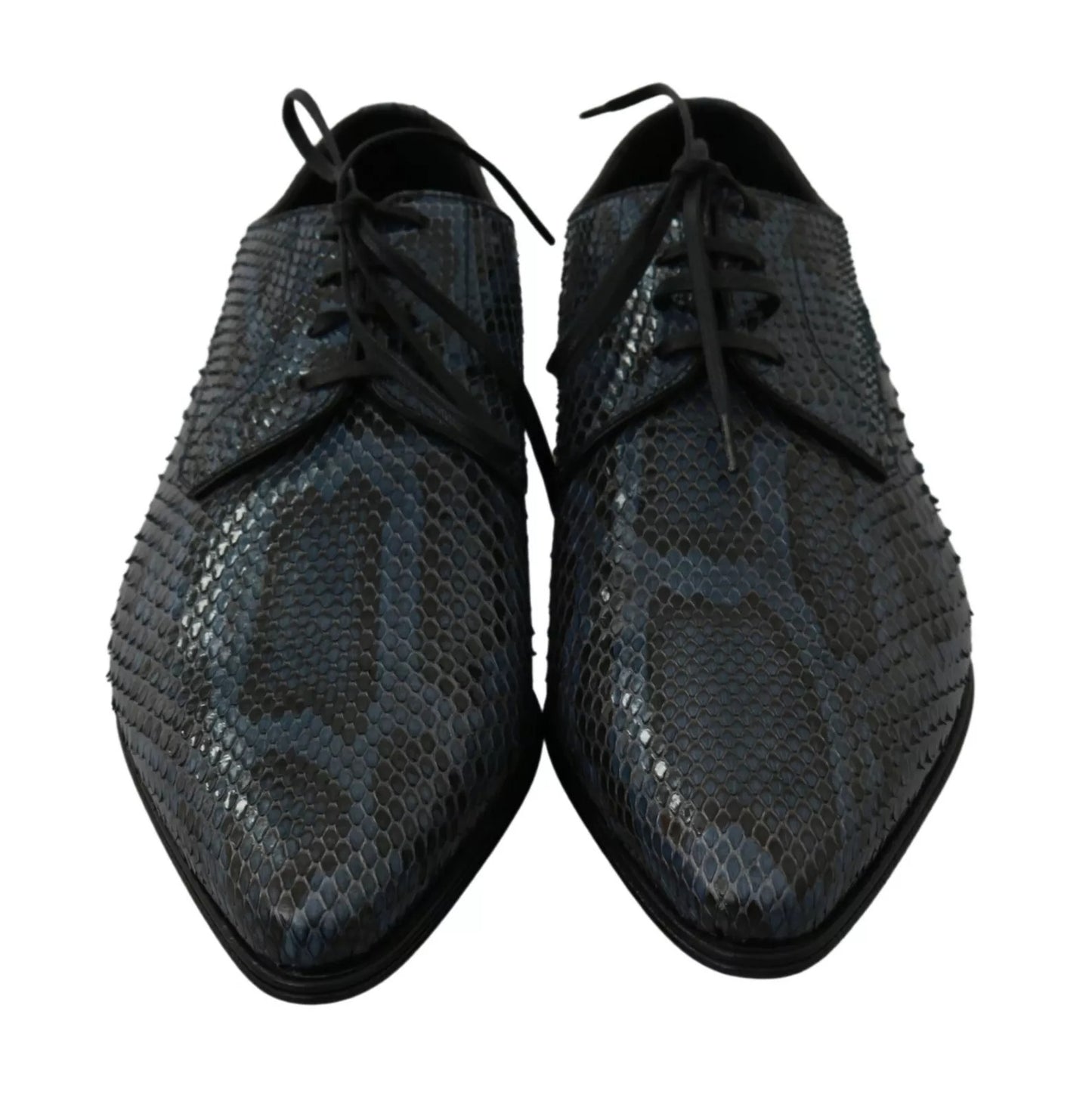 Blue Python Leather Snakeskin Shoes