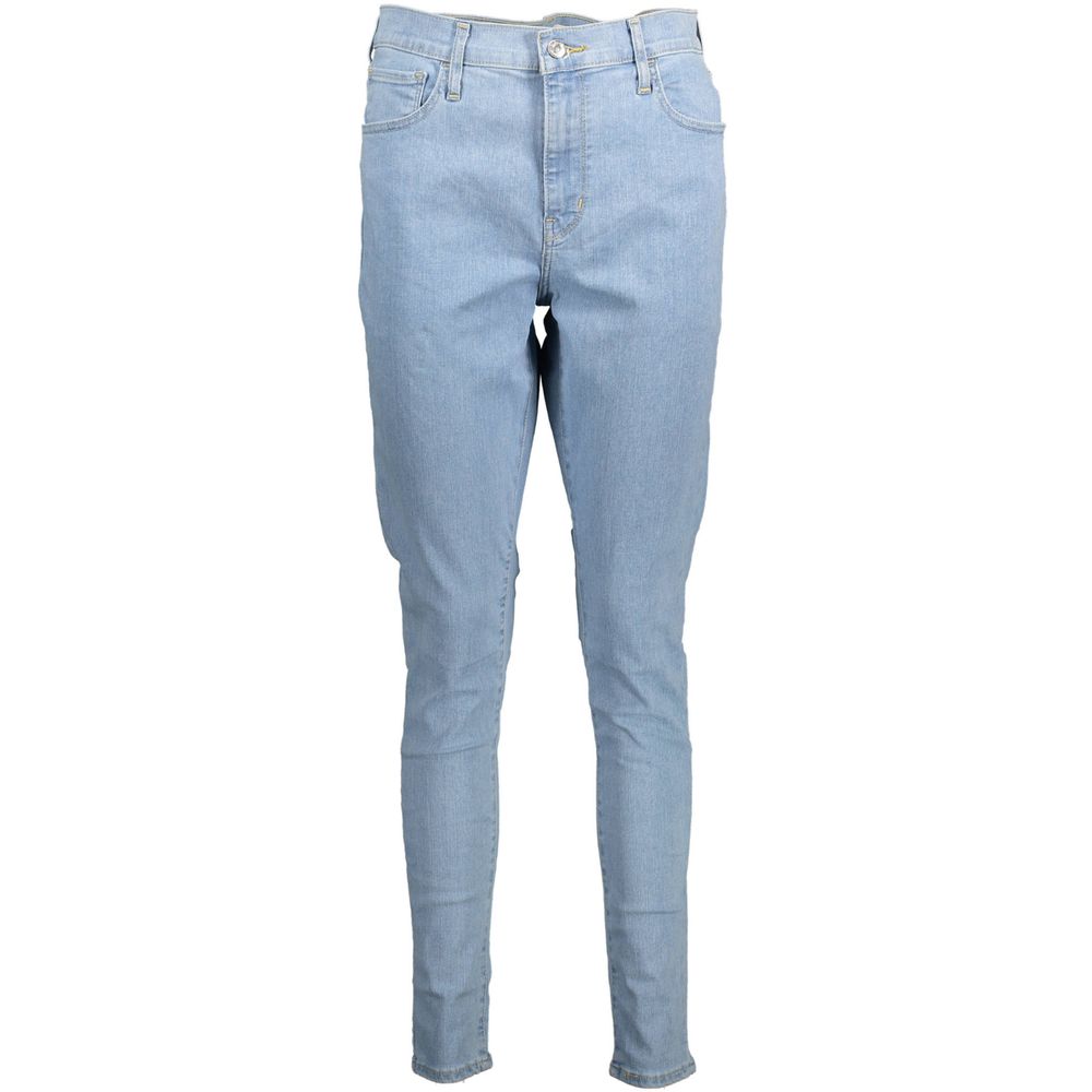Blue Cotton Women Jeans