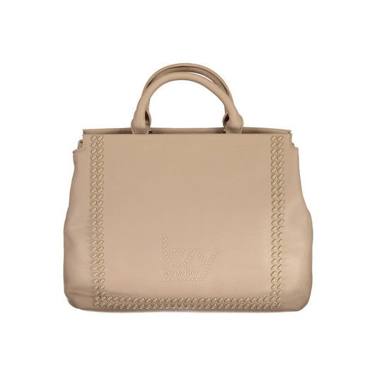 Beige Polyethylene Handbag