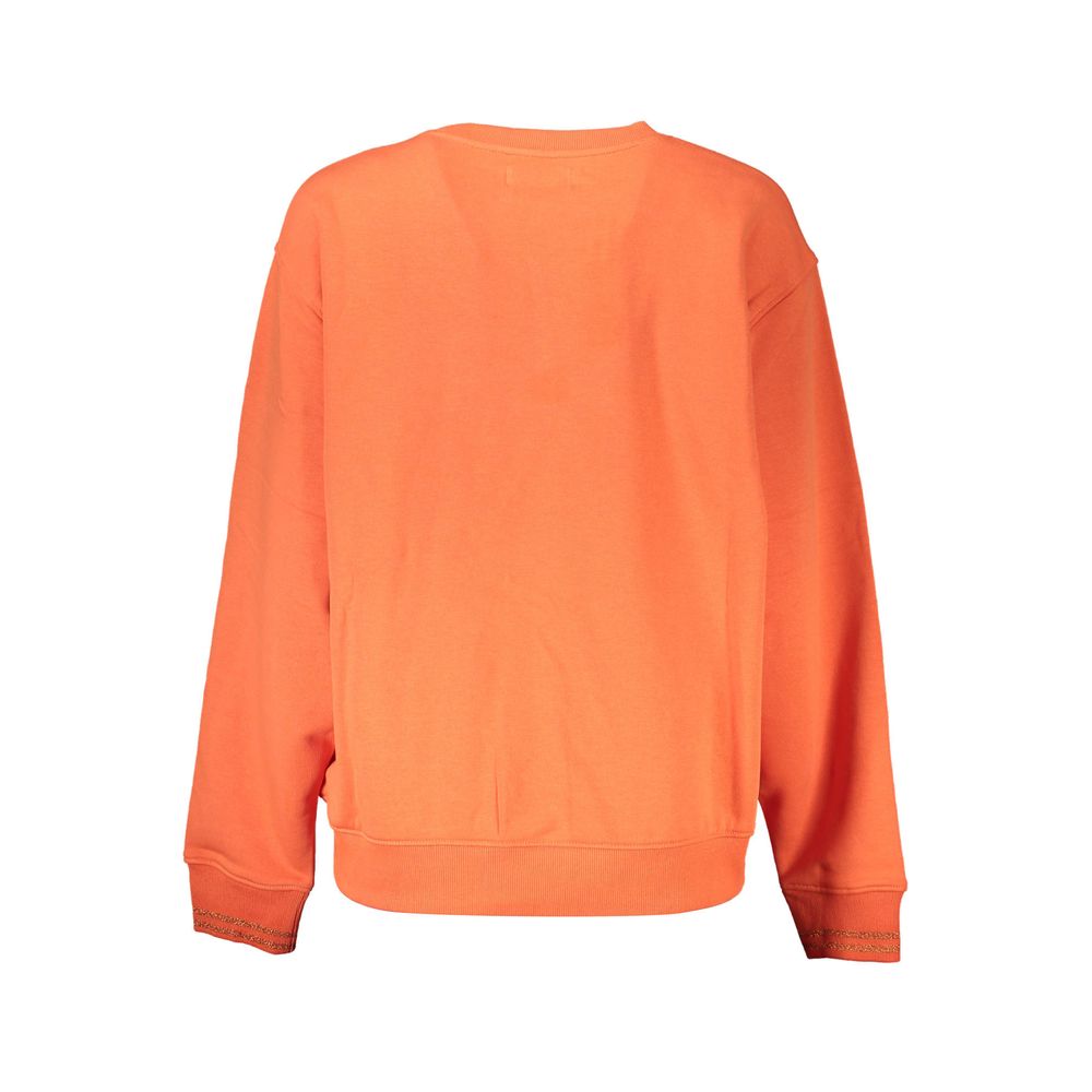 Orange Cotton Sweatshirt