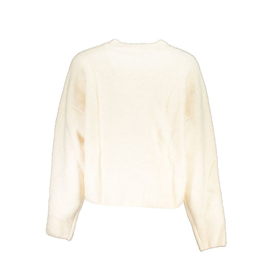 White Fabric Sweater