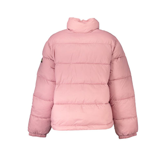 Pink Polyamide Jackets & Coat