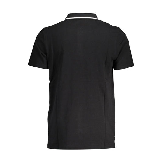 Black Cotton Polo Shirt