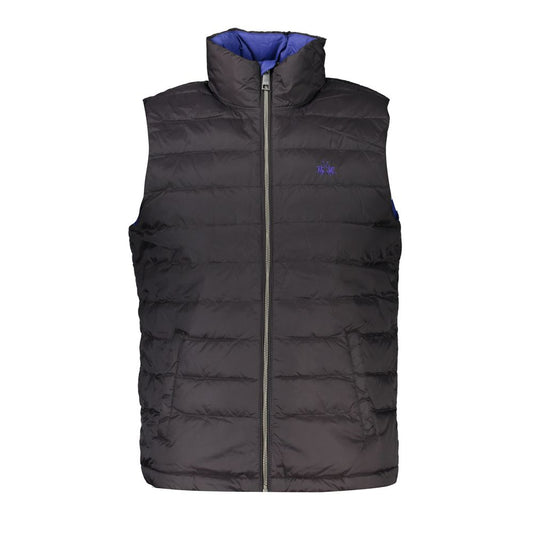 Black Polyamide Sleveless Jacket