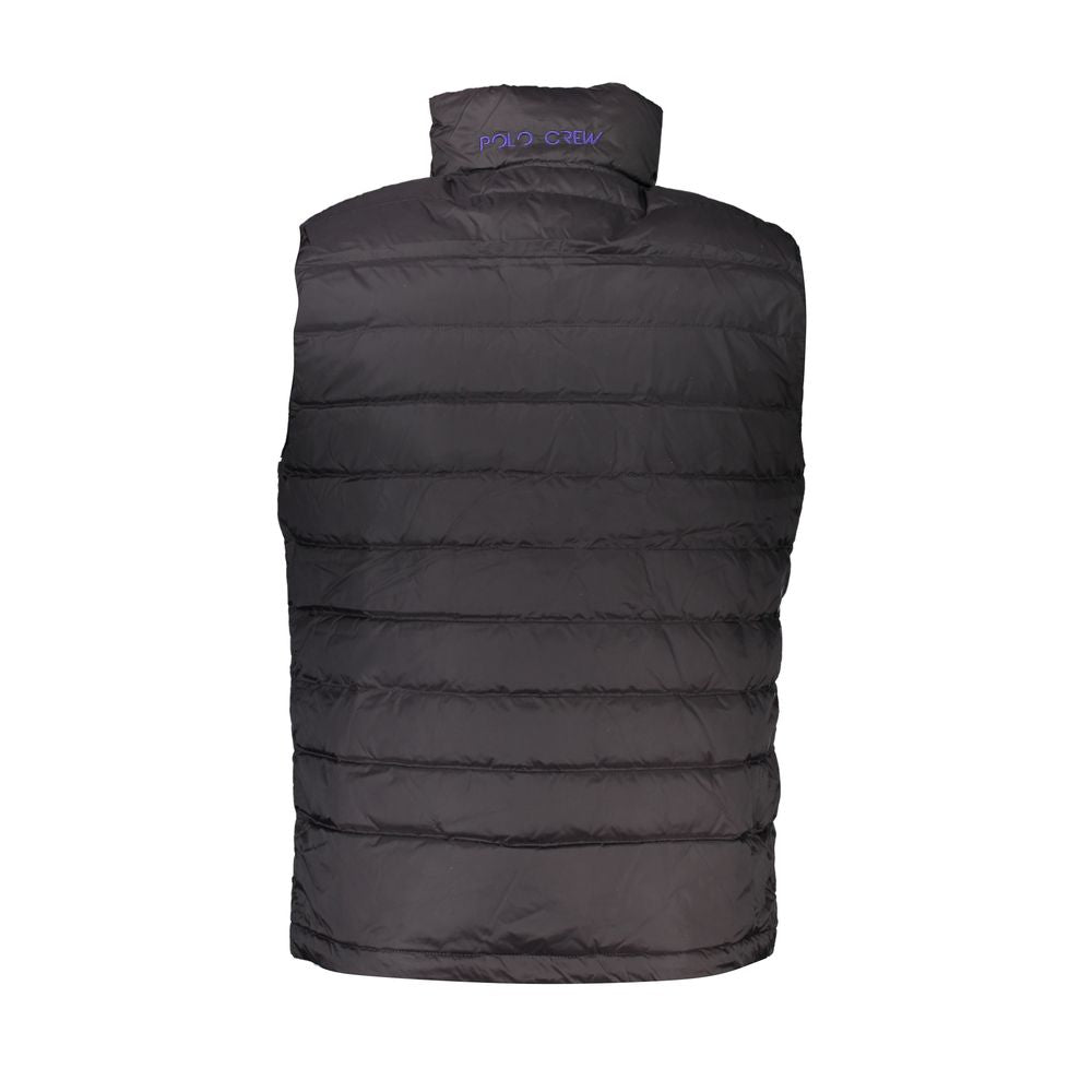 Black Polyamide Sleveless Jacket
