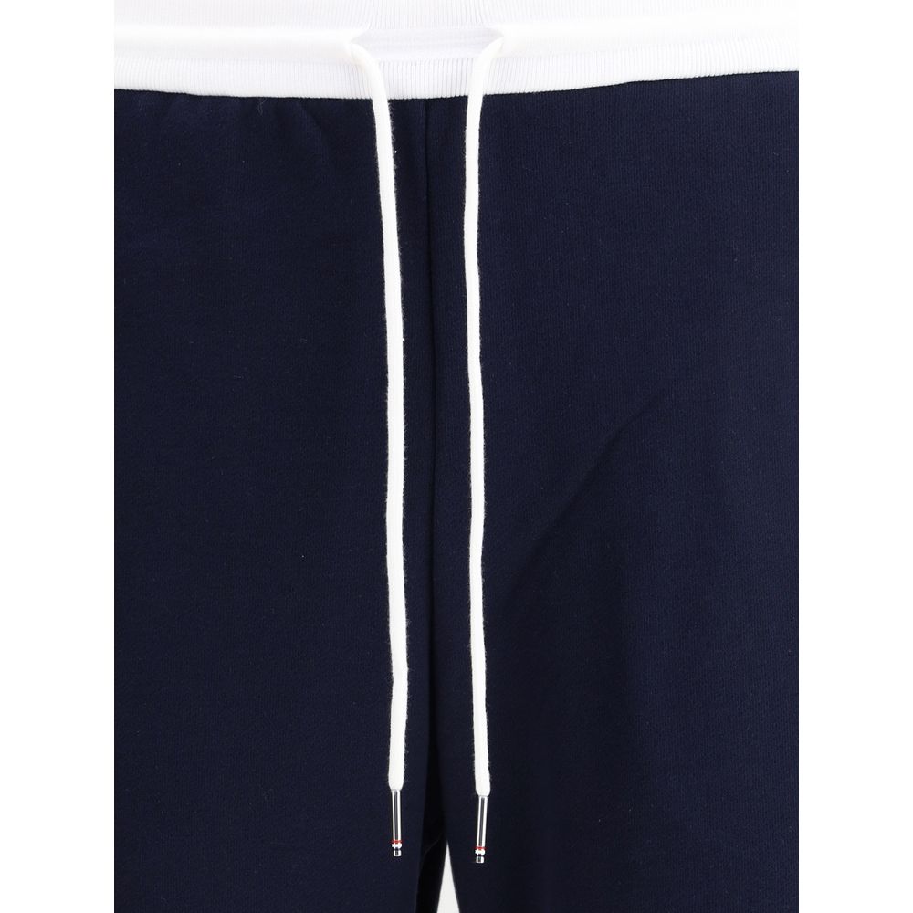 Blue Cotton Joggers (Workout Pants)