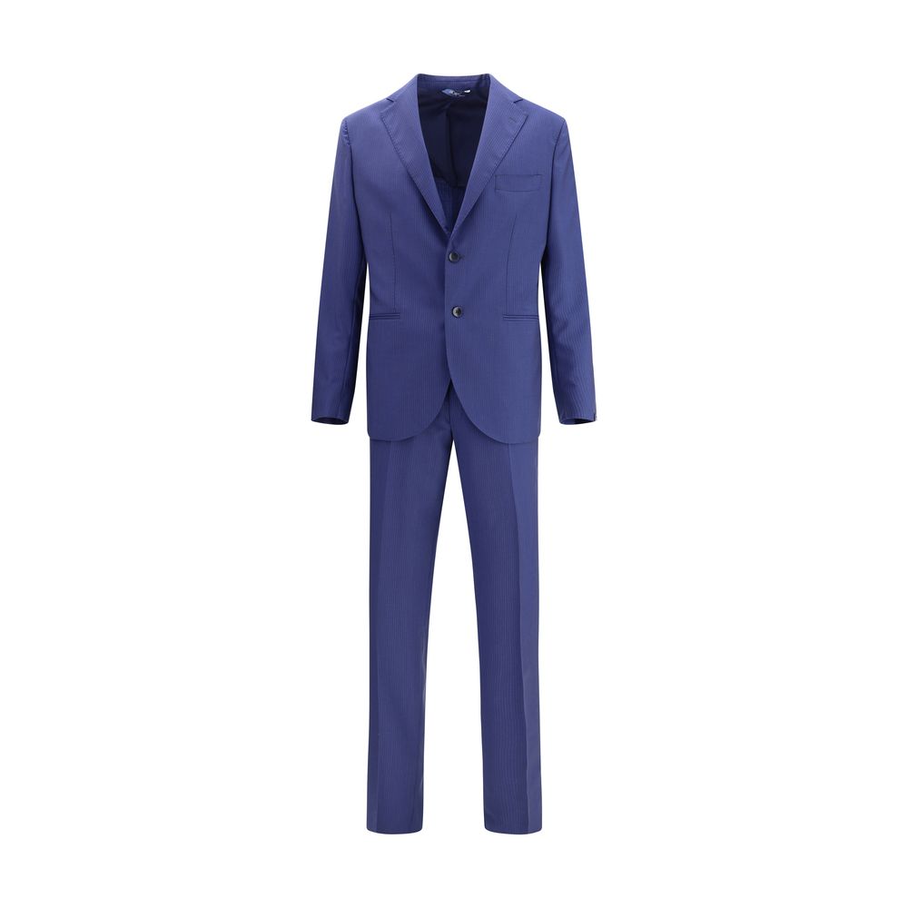 Blue Fleece Wool Suits And Blazer