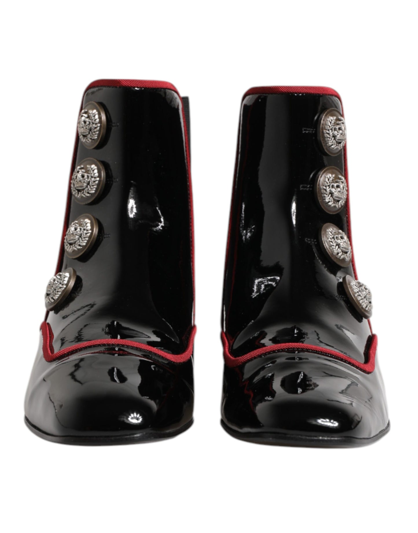 Black Jackie Buttoned Chelsea Boots Shoes