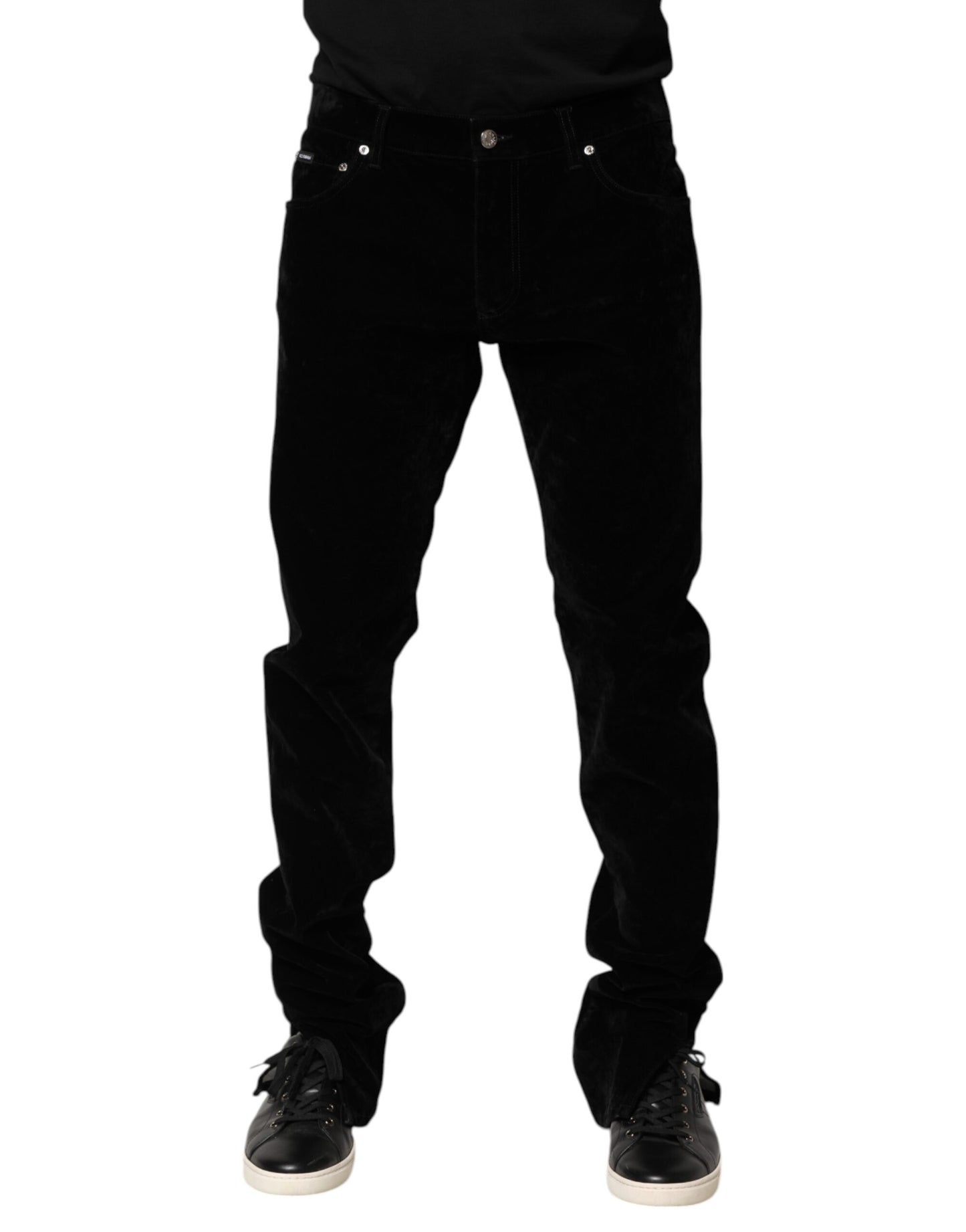 Black Cotton Men Dress Formal Trouser Pants