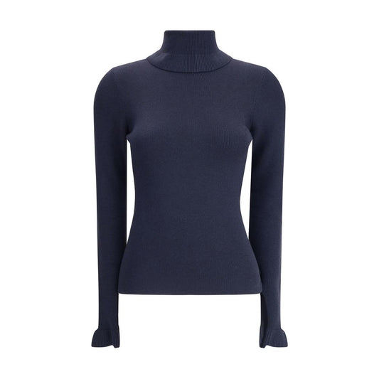 Blue Wool Turtleneck