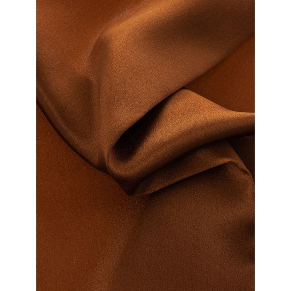 Brown Silk Pocket Square