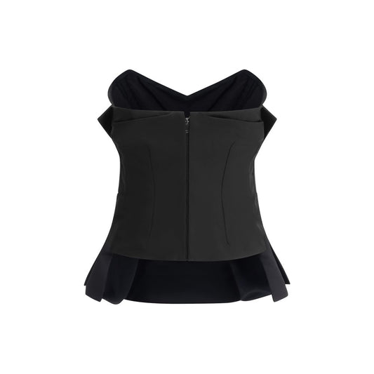 Black Polyester Top