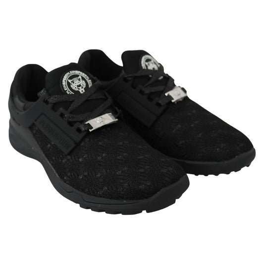 Black Polyester Sneaker