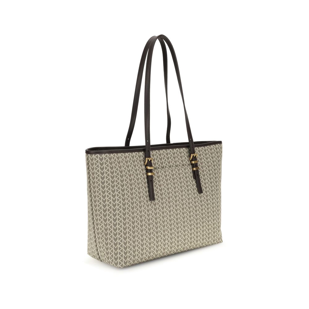Beige Polyester Shoulder Bag