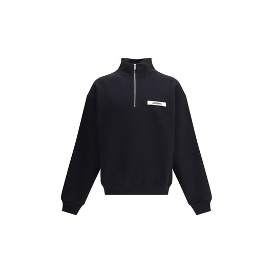 Black Cotton Sweatshirt