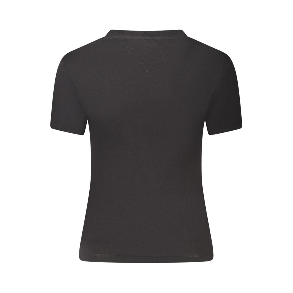 Black Cotton T-Shirt