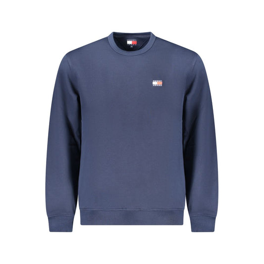 Blue Cotton Men Sweater