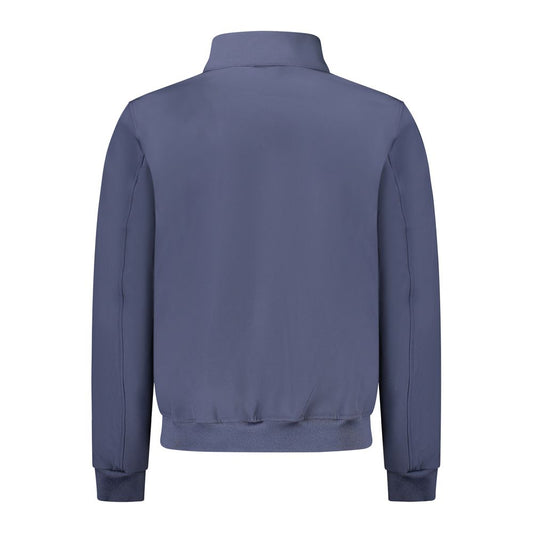 Blue Polyester Men's Jacket