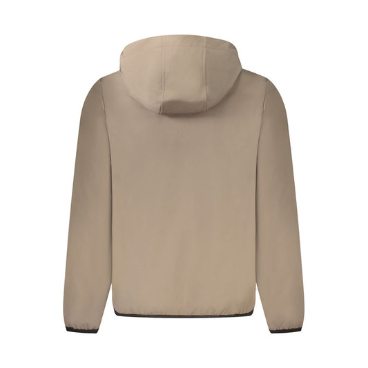 Brown Polyester Jackets & Coat