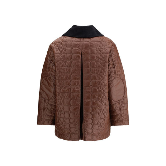 Shiny Quilt Midi Jacket