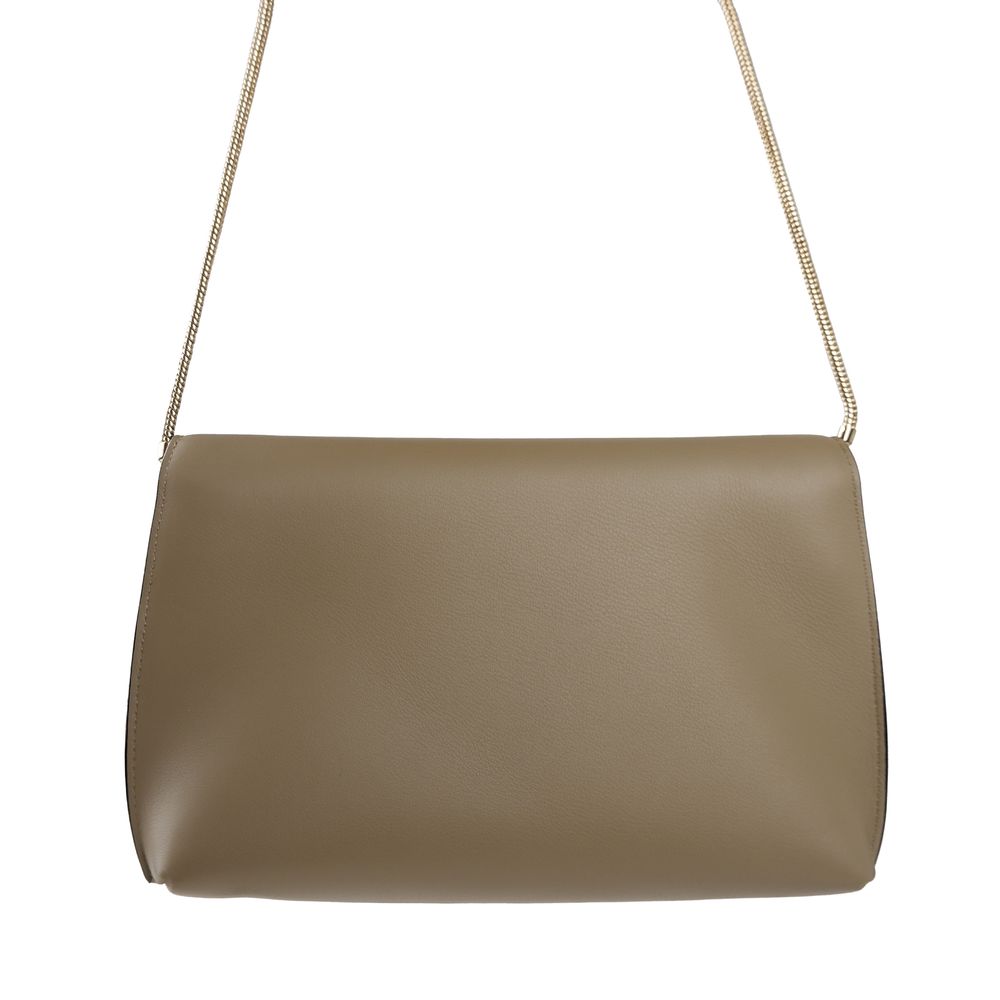 Beige Leather Crossbody Bag