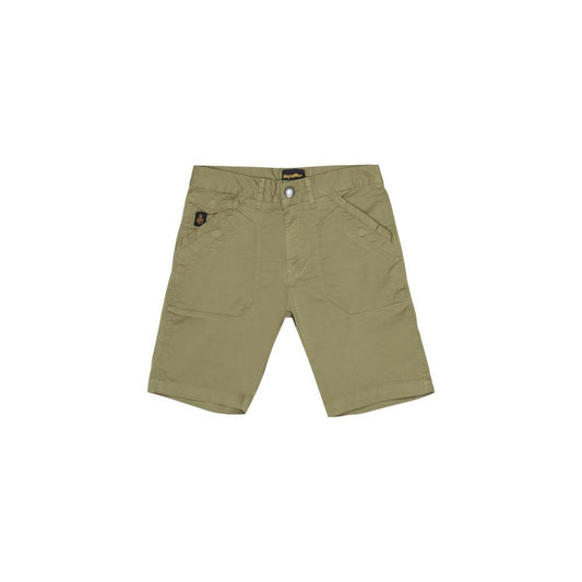 Green Cotton Bermuda Shorts