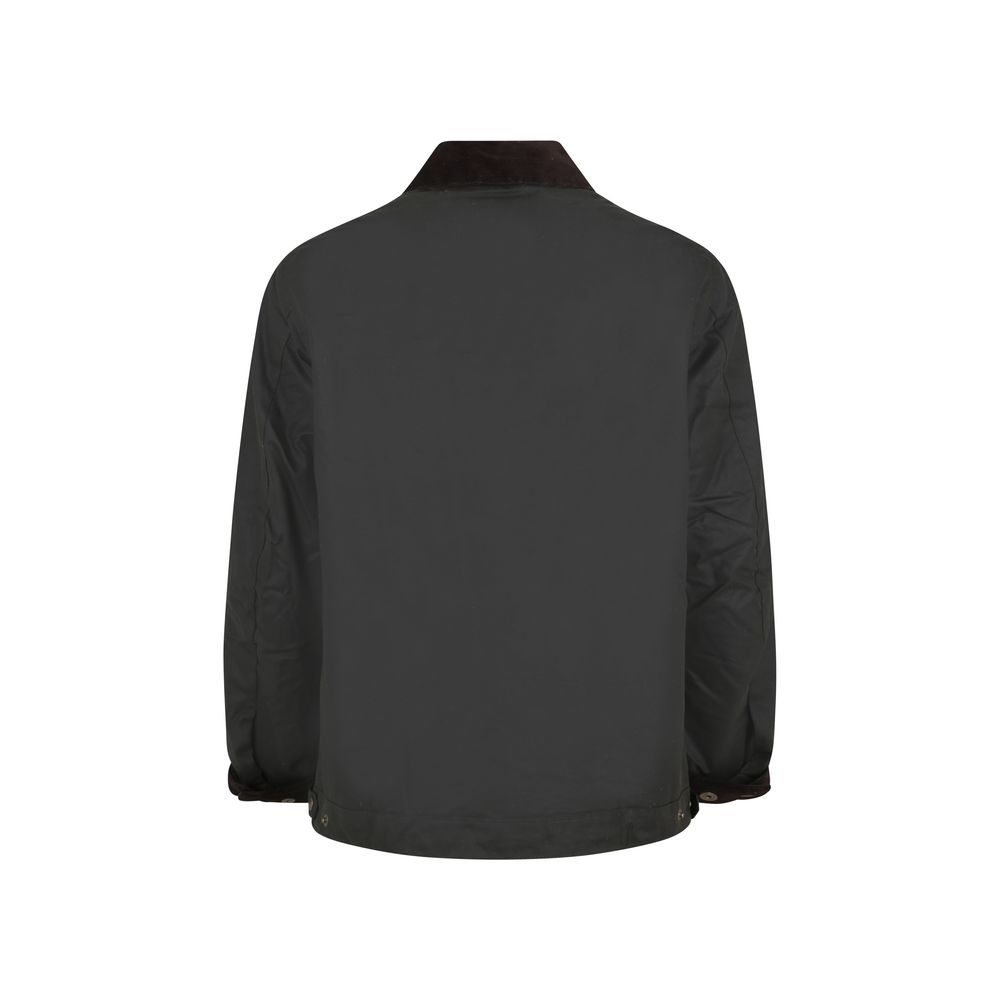 Green Cotton Jackets And Coat