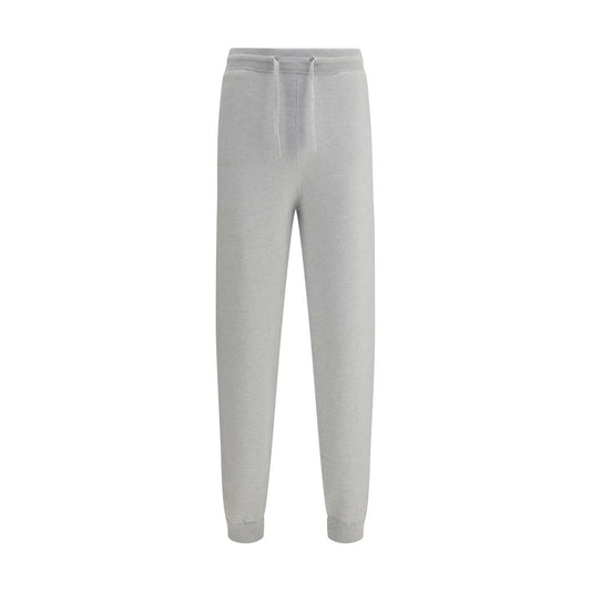 Gray Elastane Casual Pants