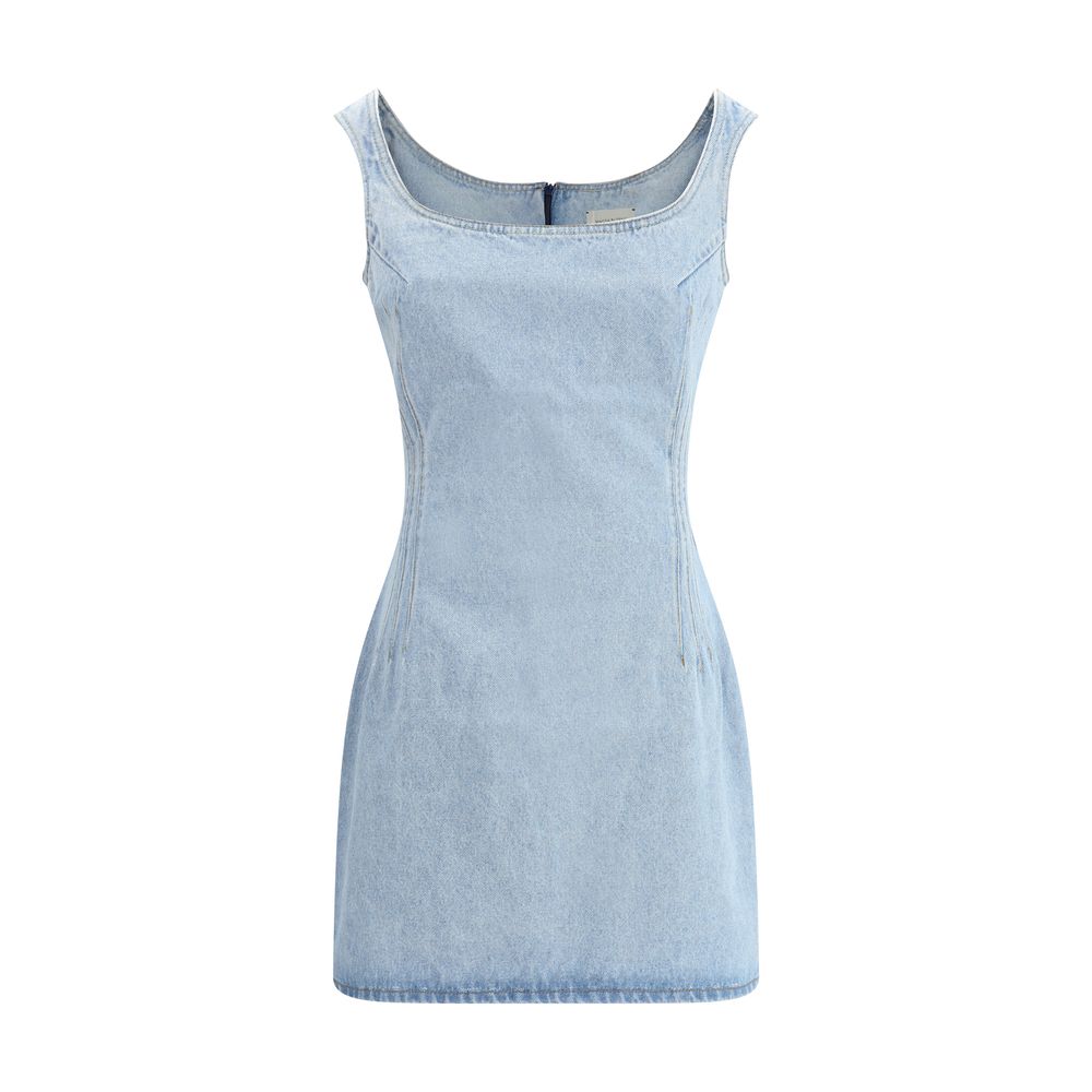 Light Blue Cotton Casual Dress