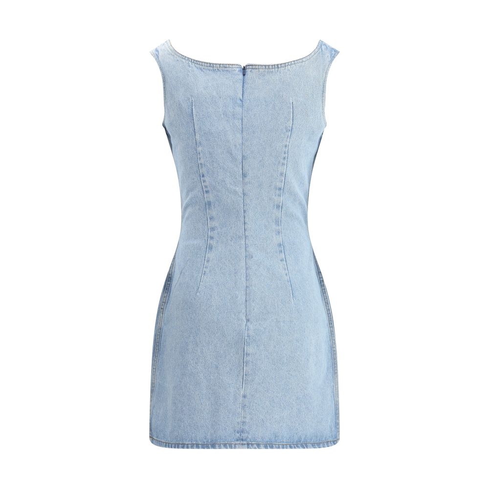 Light Blue Cotton Casual Dress