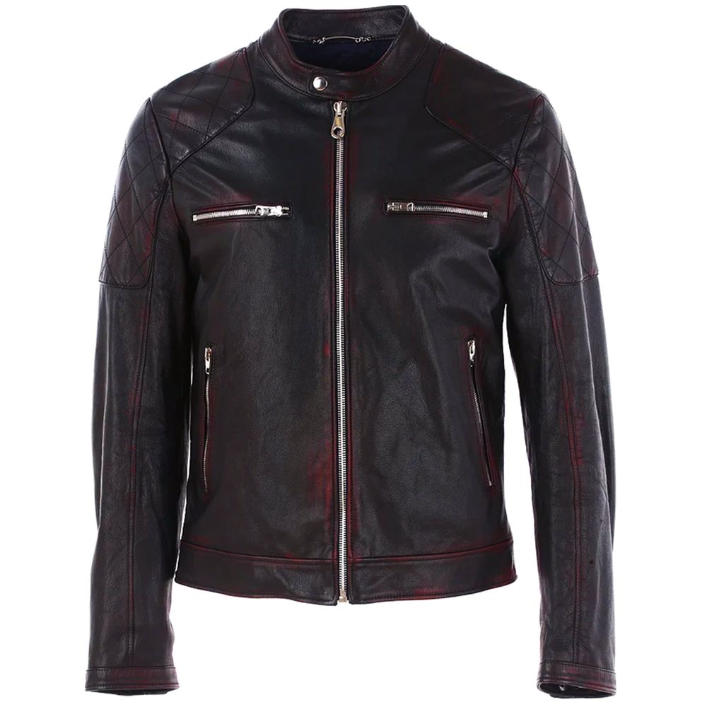 Black Goatskin Men Jacket