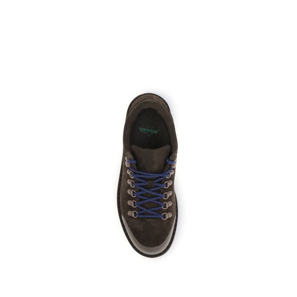 Brown Leather Lace-Up Boots