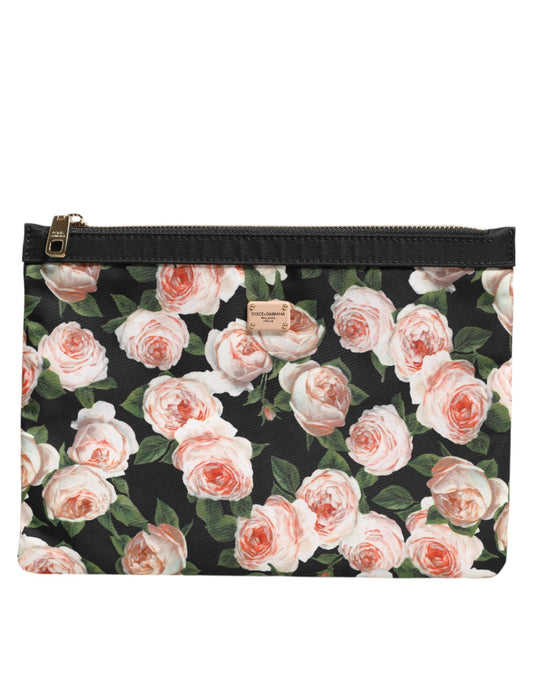 Multicolor Floral DG Plaque Clutch Women Pouch Borse Bag