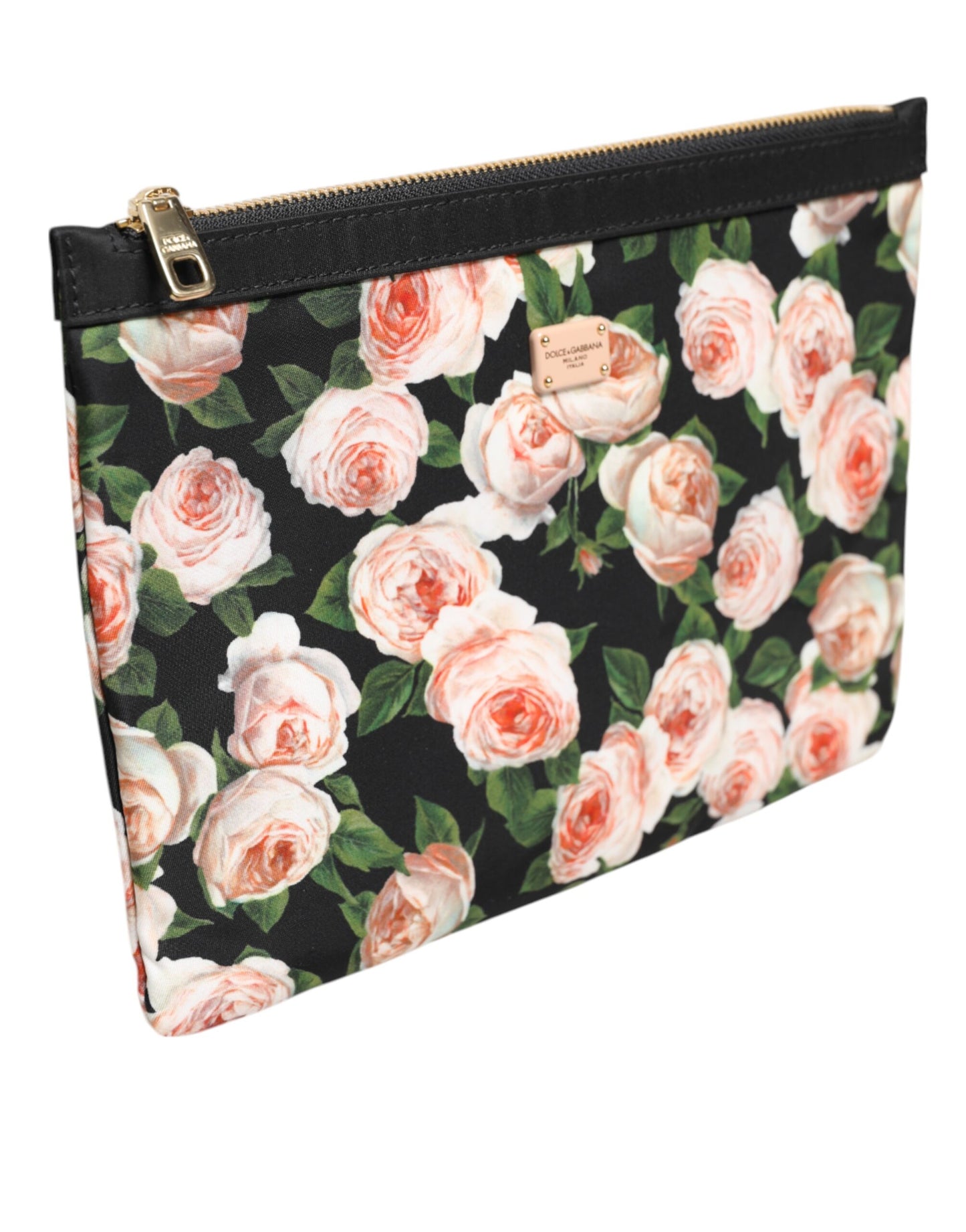 Multicolor Floral DG Plaque Clutch Women Pouch Borse Bag
