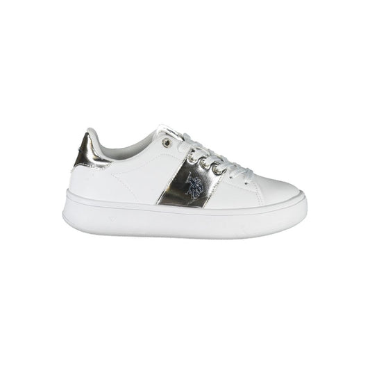 White Polyester Sneaker