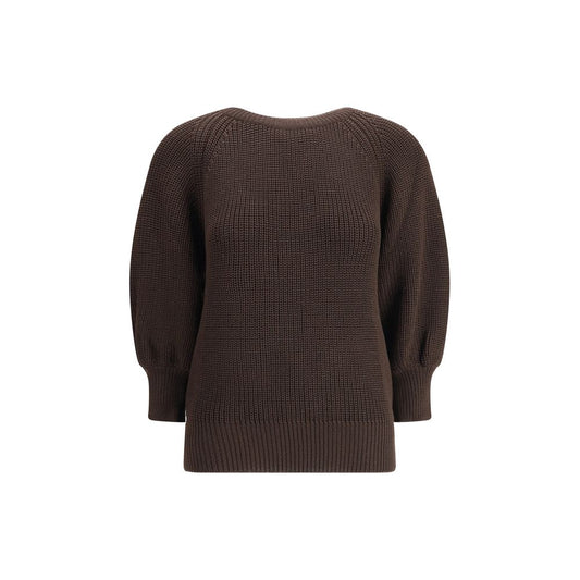 Brown Merino Wool Sweatshirt