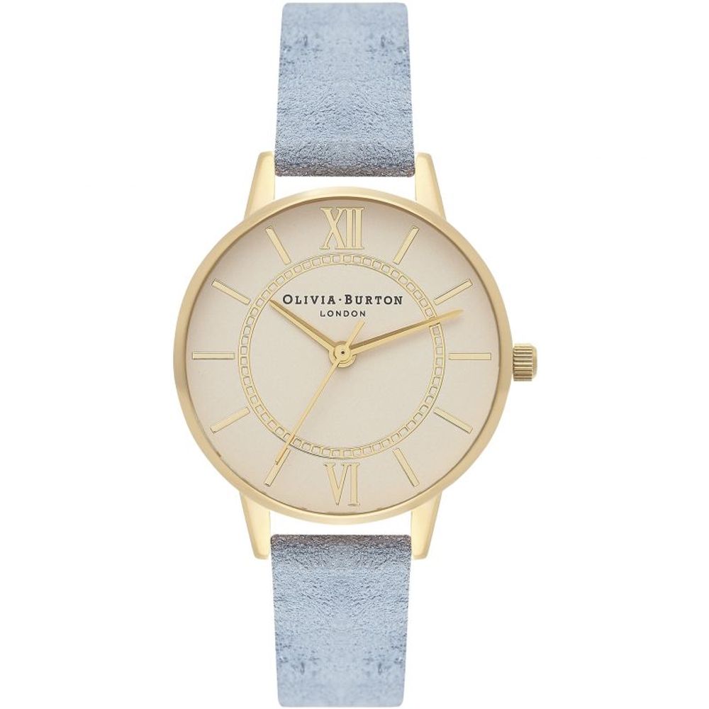 Blue Artificial Leather Dress Watch