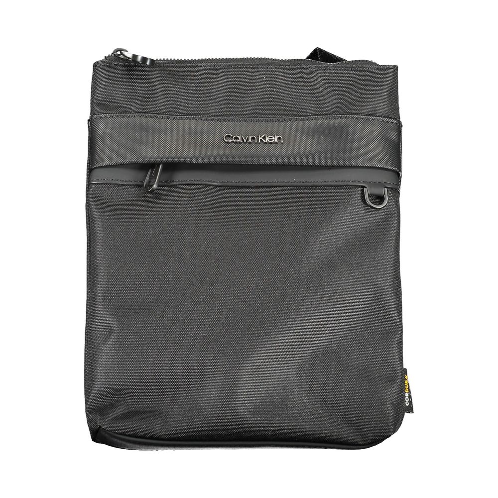 Black Polyester Shoulder Bag
