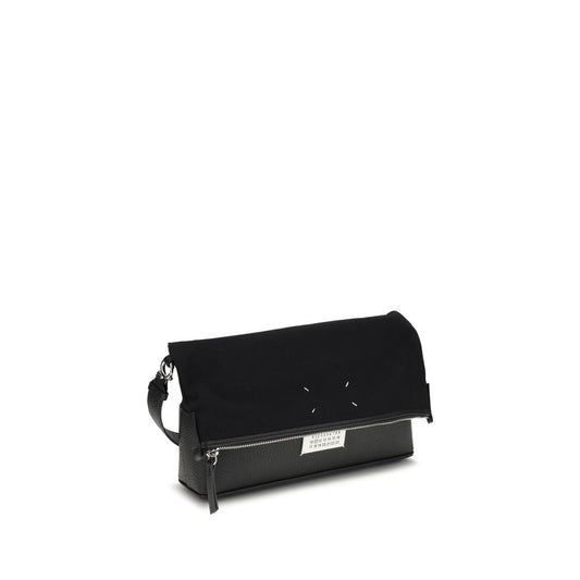 Black Cotton Shoulder Bag