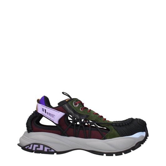 Multicolor Leather Athletic Sneakers